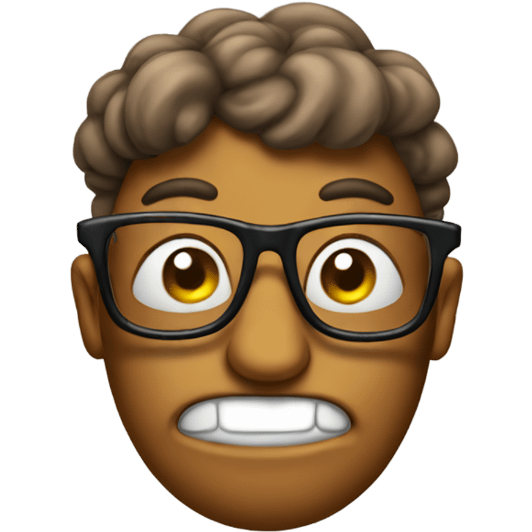 poop with glasses  emoji