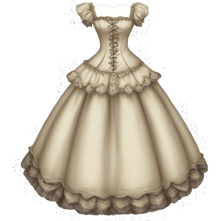 Victorian dress gown emoji