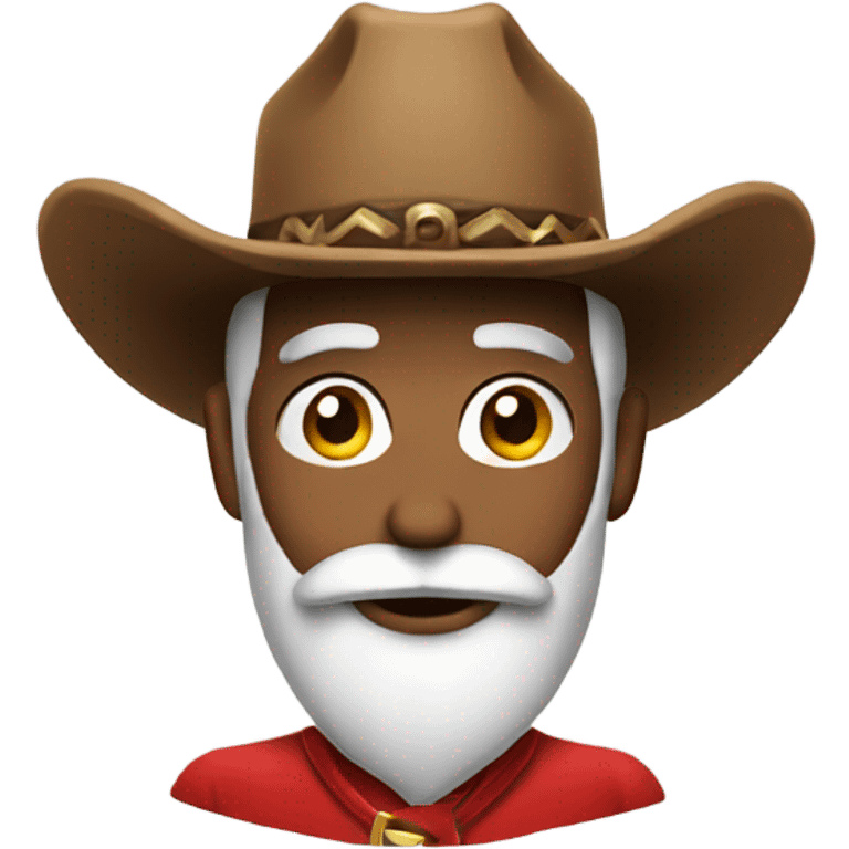 Santa with a cowboy hat  emoji