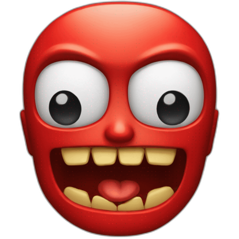 Emoji de iPhone del diablo rojo emoji