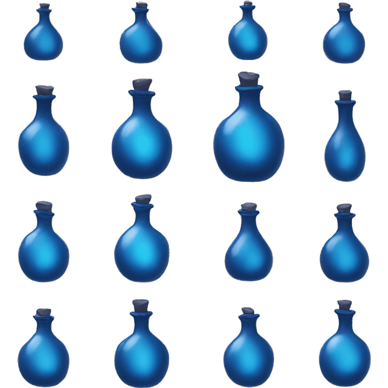 Blue potion emoji