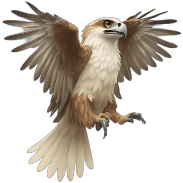 Philippine eagle with open wings emoji