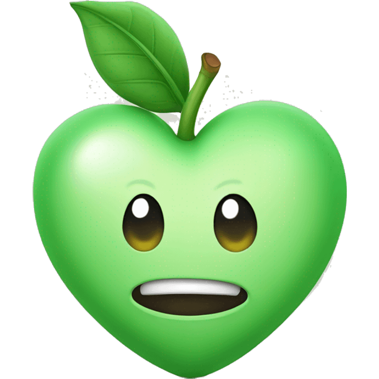 Licht groen hartje emoji