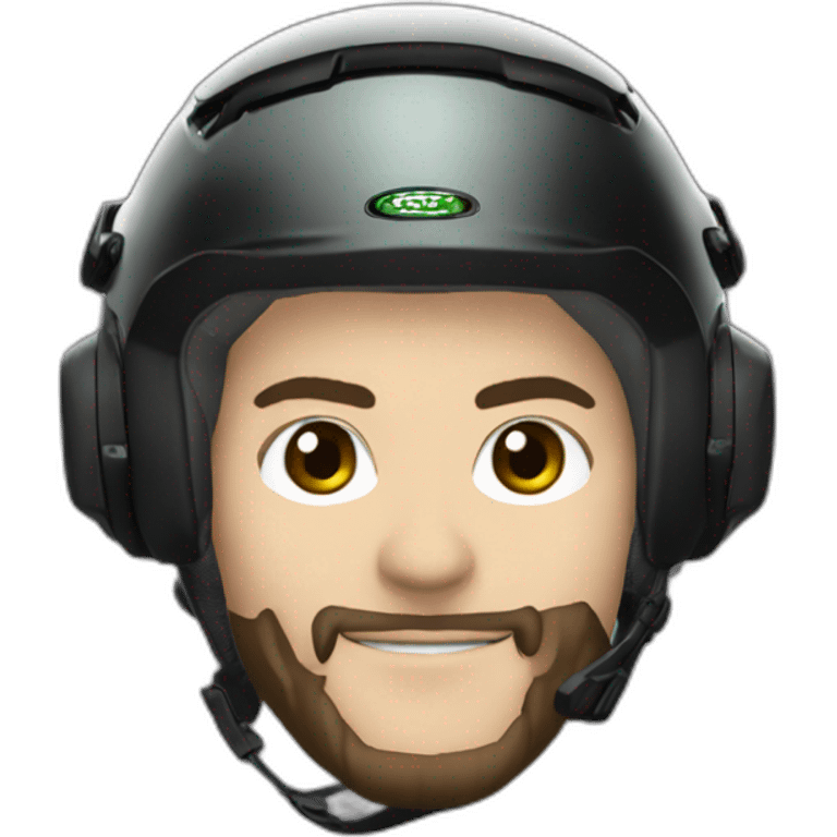 Un homme avec un casque sur une Kawasaki Z800 noir emoji