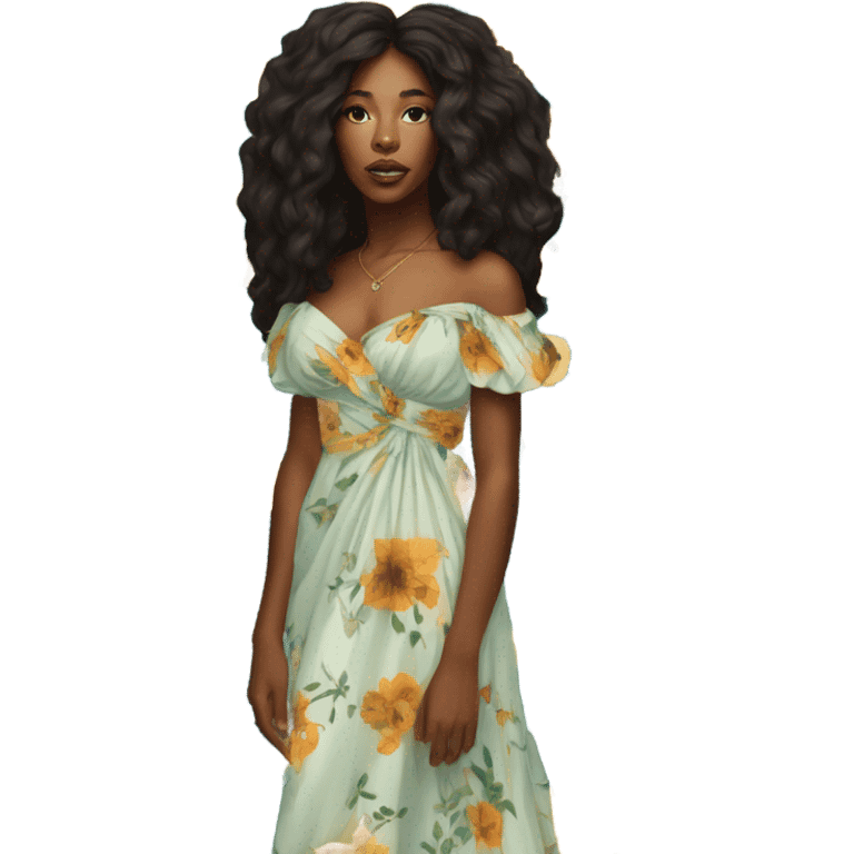 Sza in a garden emoji