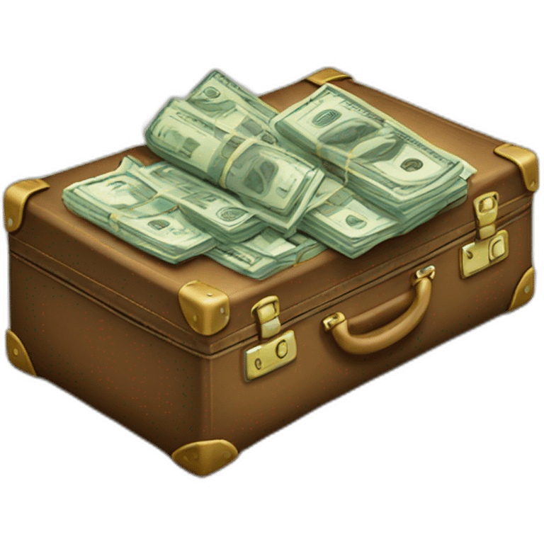 suitcase of money emoji