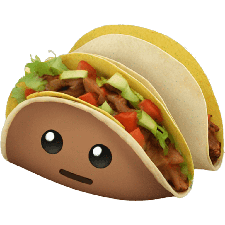 Beef brisket tacos emoji