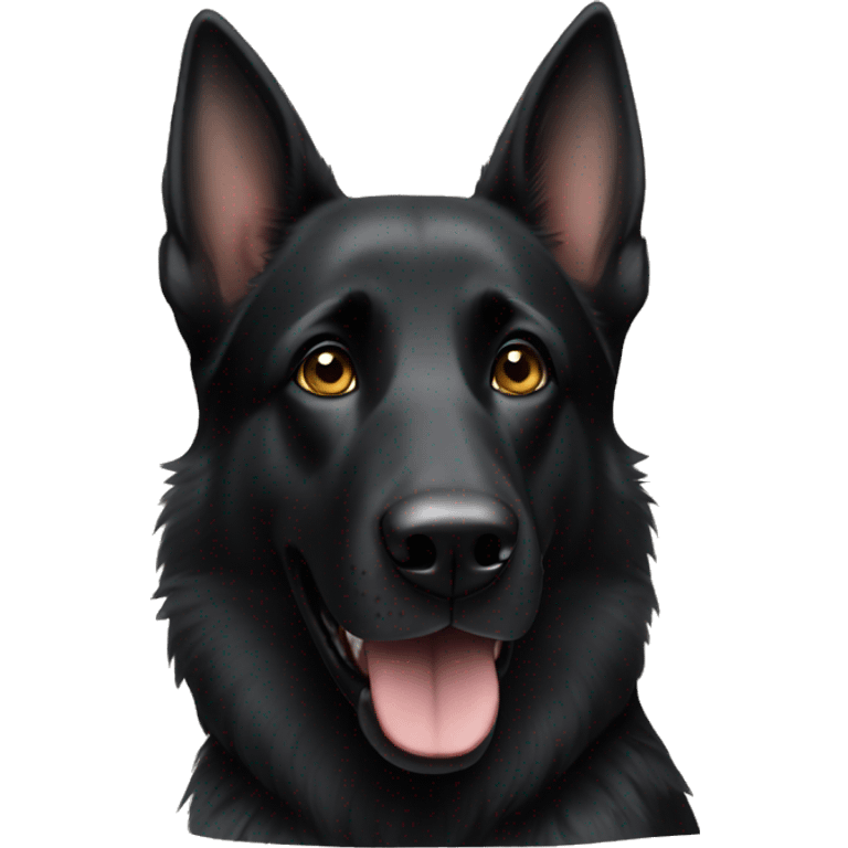 black german shepherd  emoji