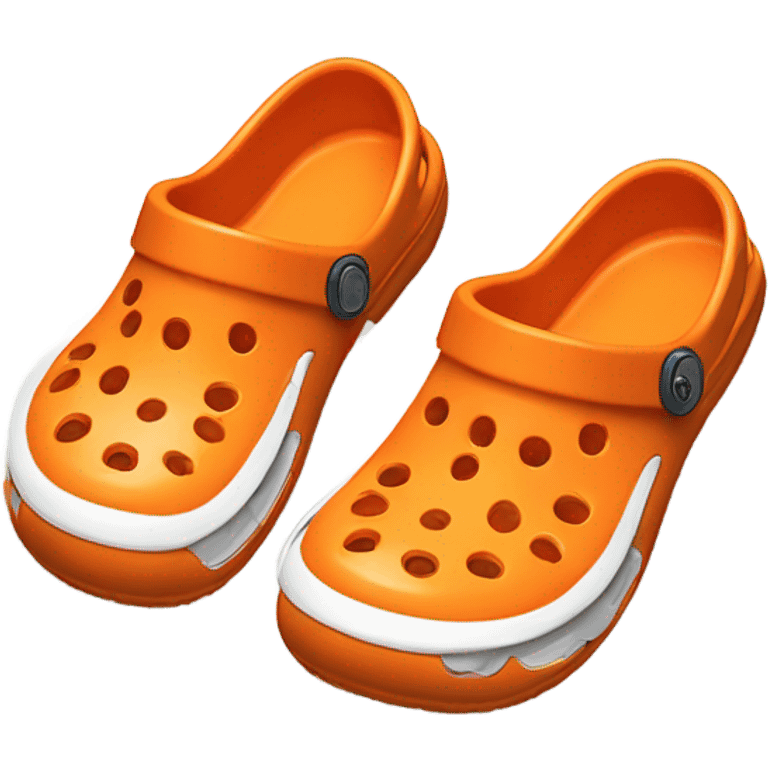 Orange crocs emoji