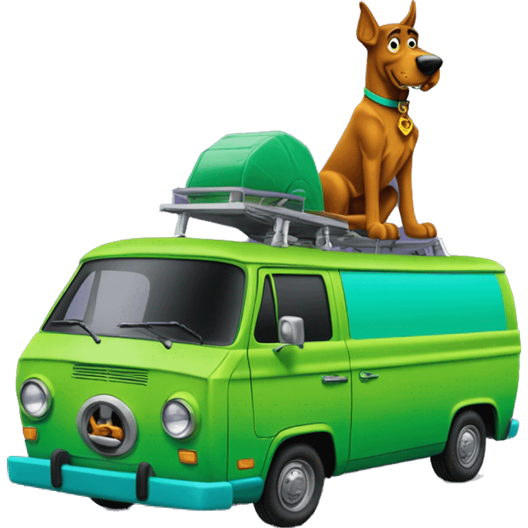 Scooby Doo’s mystery machine van emoji