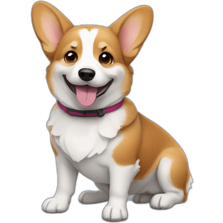 disabled corgi emoji