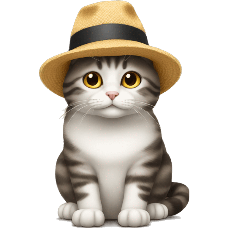 Cat wearing hat emoji