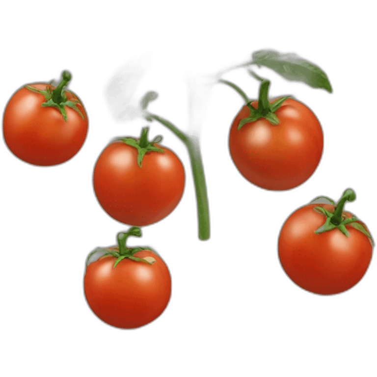 une tomate qui a été mangée emoji