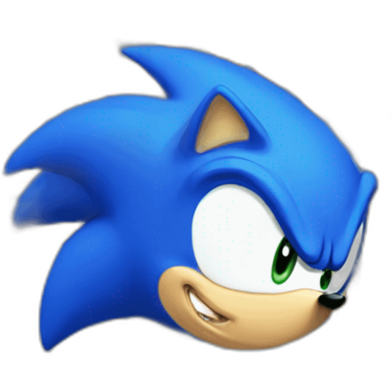 Sonic blue emoji