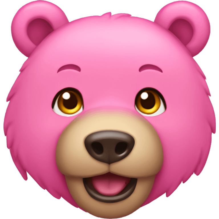 Urso rosa emoji