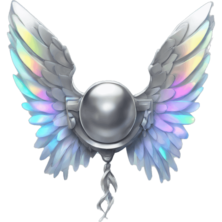 Chrome wings holographique emoji