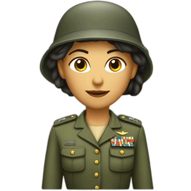 Mujer militar emoji