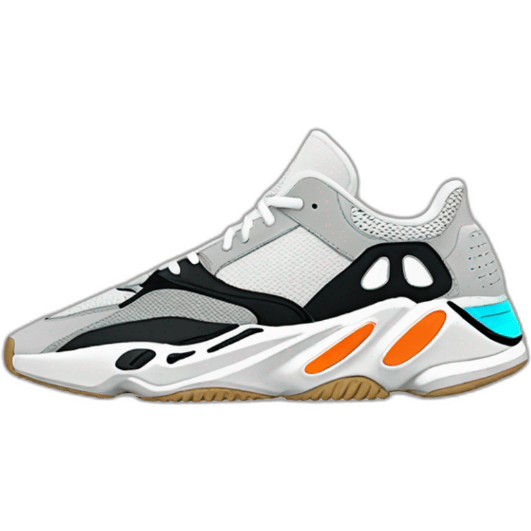 Adidas Yeezy waverunner sneakers emoji