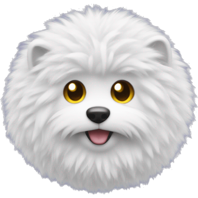 white fluffy dof emoji