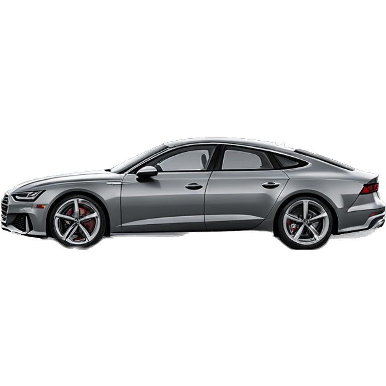 2020 Audi A7 Daytona Grey side view emoji