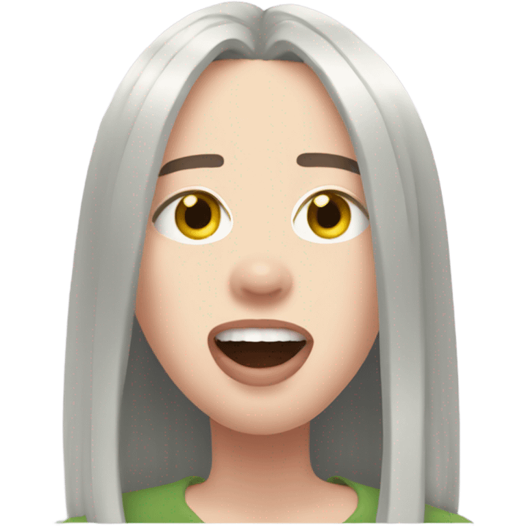 Billie eilish singing  emoji