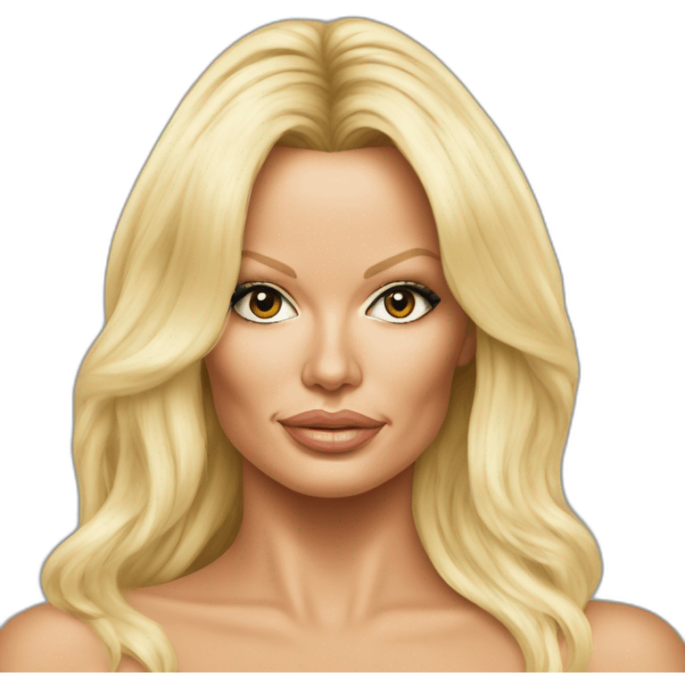 pamela anderson hyperrealistic emoji