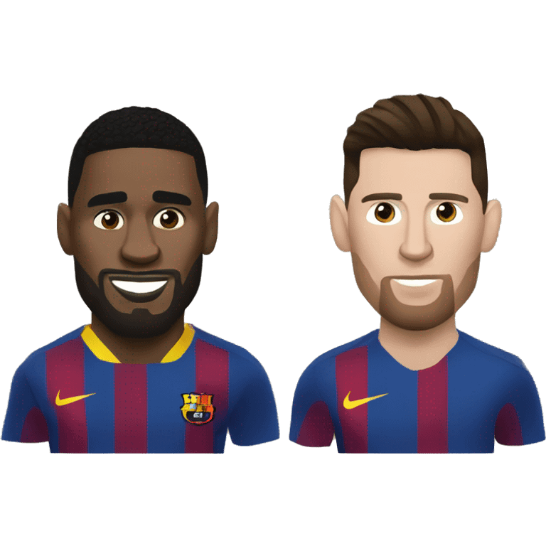 Messi against ronaldo emoji