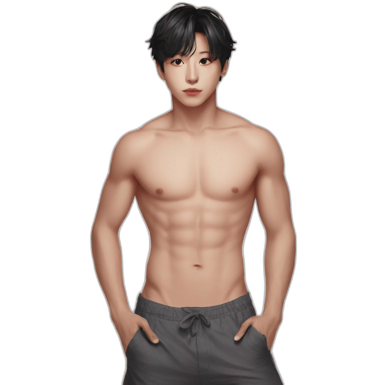 Jungkook without shirt emoji