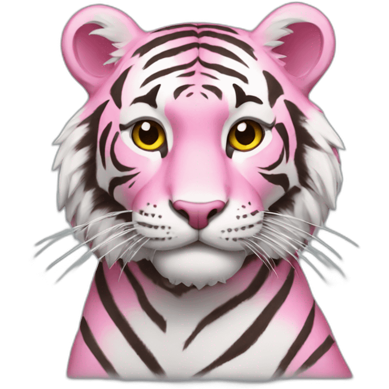 Pink tiger emoji