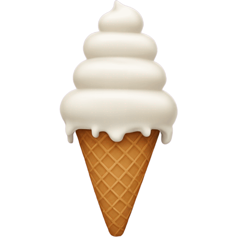 Ice cream cone with one hundred scoops on it emoji