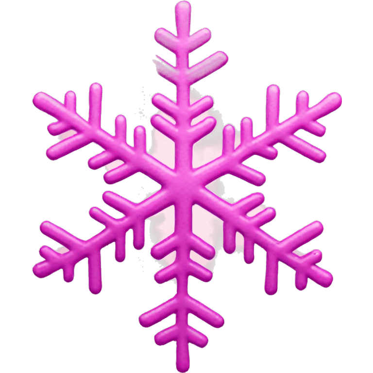 Pink snowflake  emoji