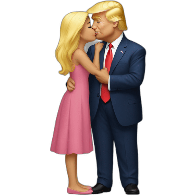 trump kissing his daughter, positivity, inclusiveness emoji