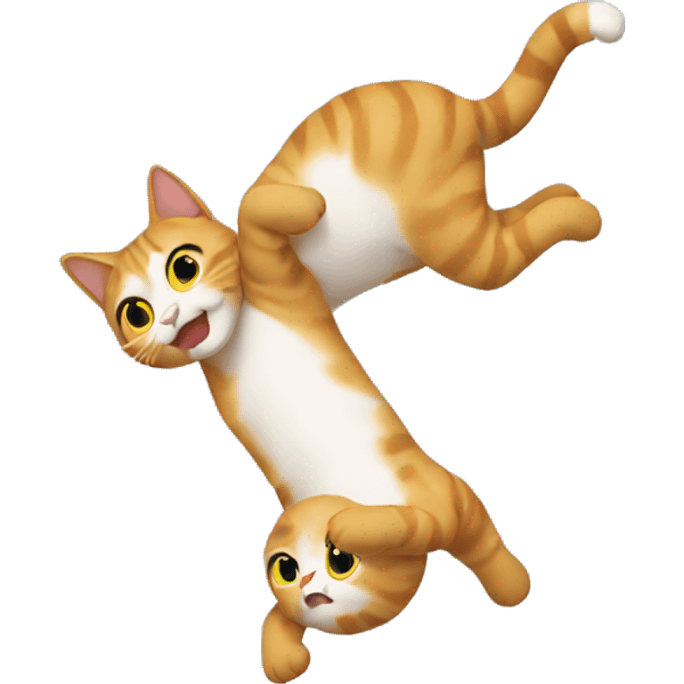 cat doing a backflip emoji