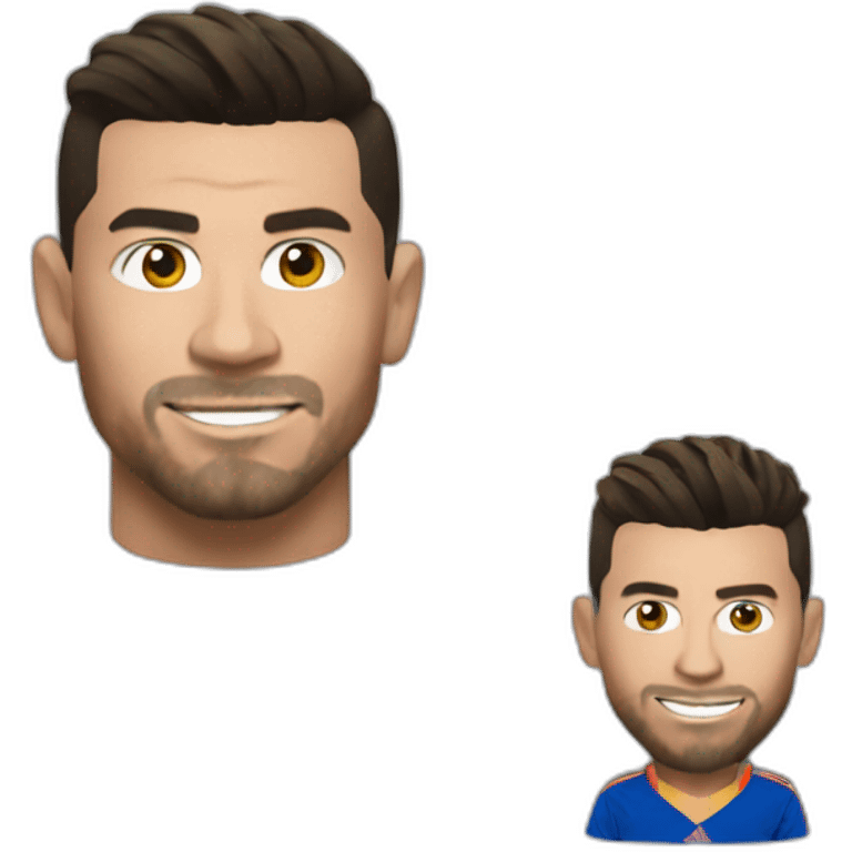 Ronaldo sur messi emoji