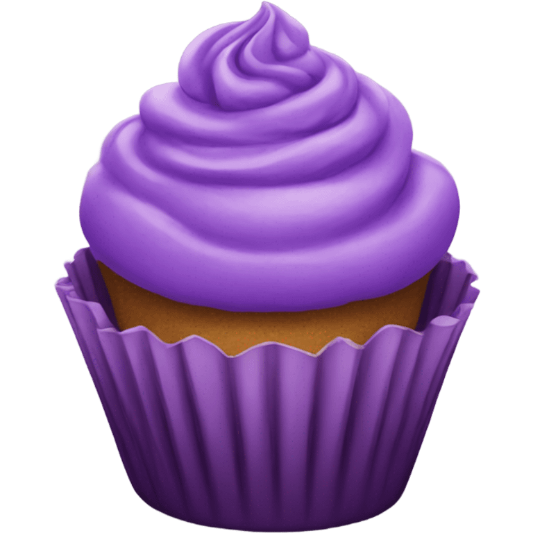 purple cupcake emoji