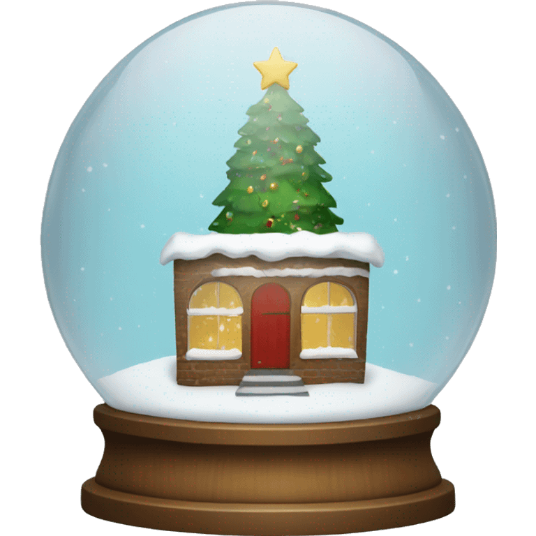 Christmas snowglobe emoji