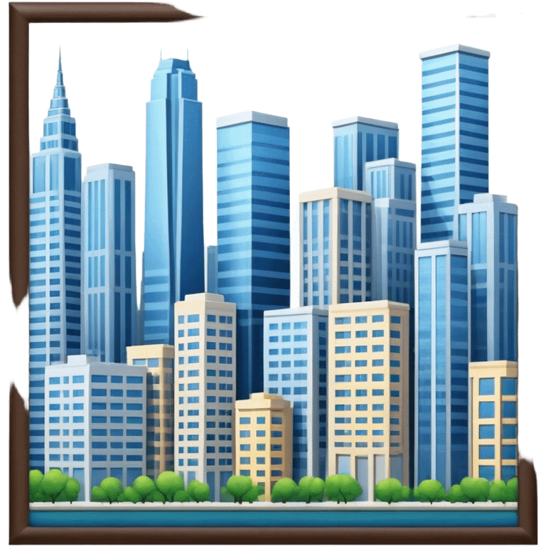 City with tall buildings  emoji