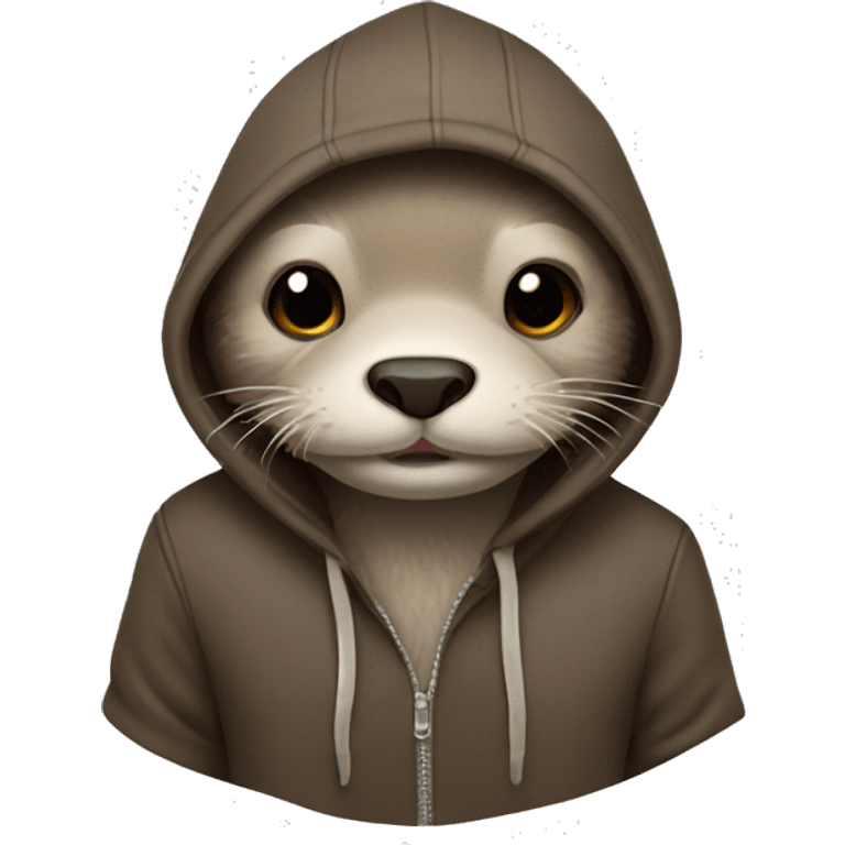 otter wearing hoodie emoji