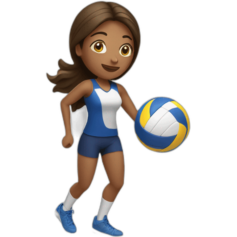 Woman playing volleyball emoji