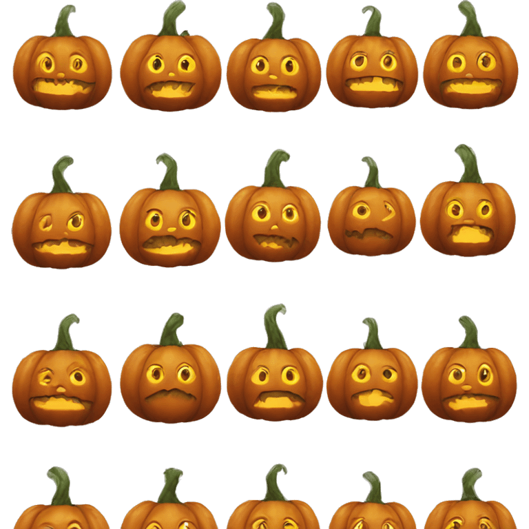 A pumkin  emoji