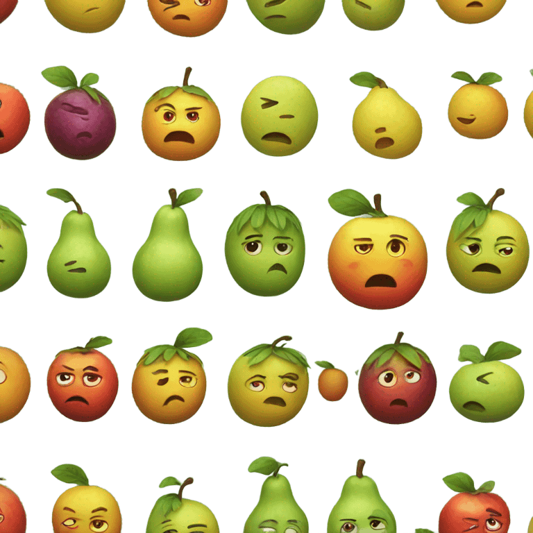 sad fruit  emoji