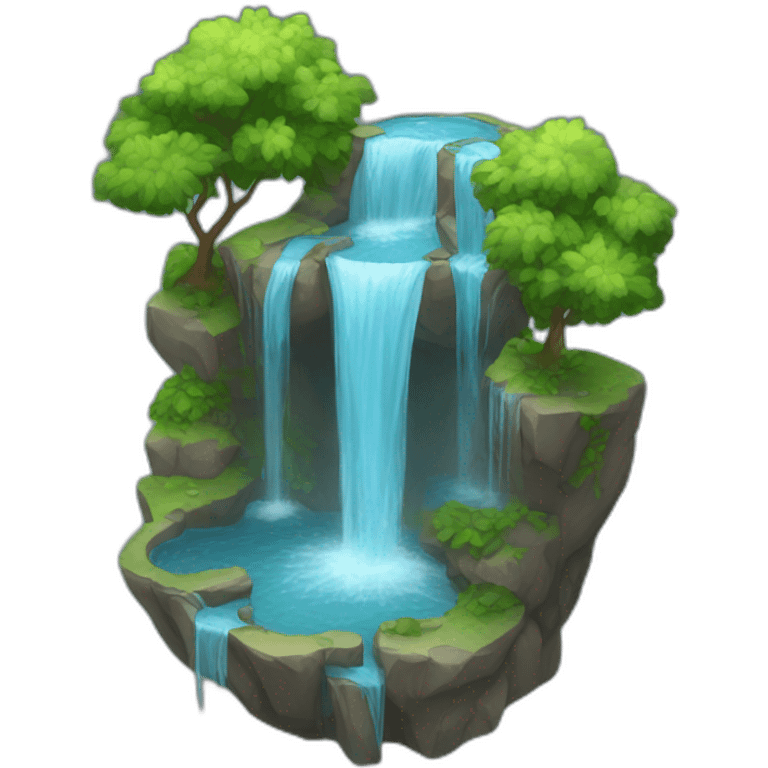 water fall emoji