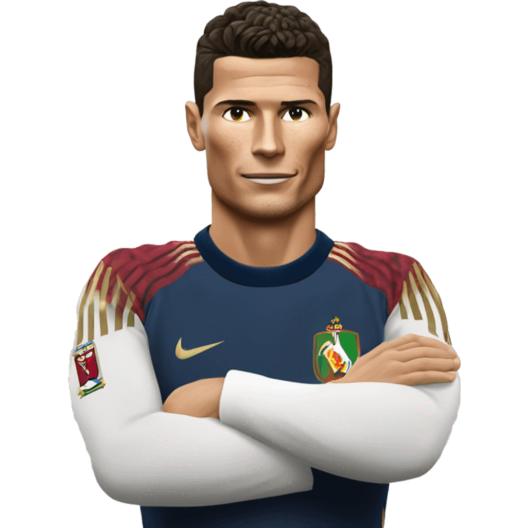 Napoléon serre la main a cristiano Ronaldo  emoji