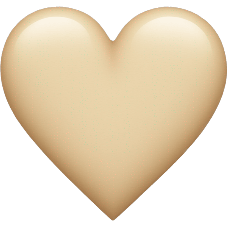 Beige heart emoji