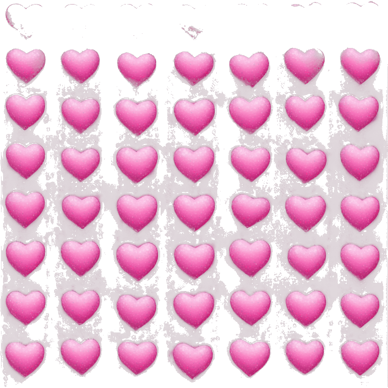 Pink sparkling love hearts emoji