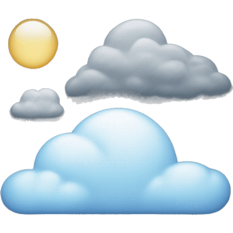 weather icon on two case: day and night, next list:  Clear sky, Cloudy, Partly cloudy, Light clouds, Cloudy, Rain, Rain and snow / sleet, Snow, Rain shower, Snow shower, Sandstorm, Drizzle, Thunderstorms, Freezing rain, Dense fog, Light Fog, Sleet shower emoji