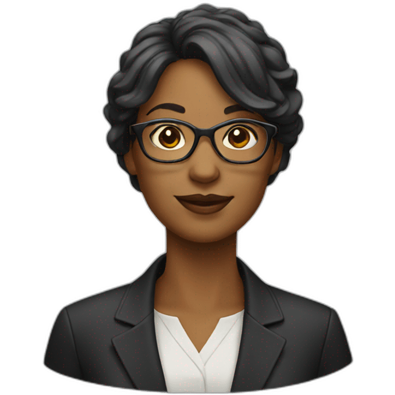 woman with glasses emoji