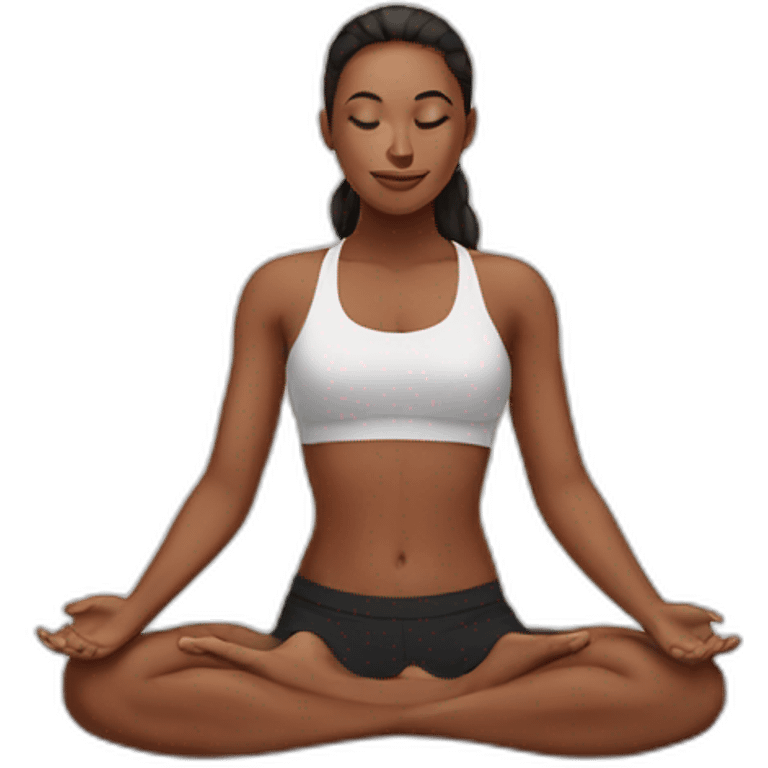 Hot yoga emoji