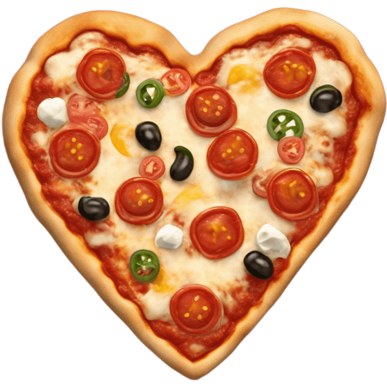 Heart pizza emoji