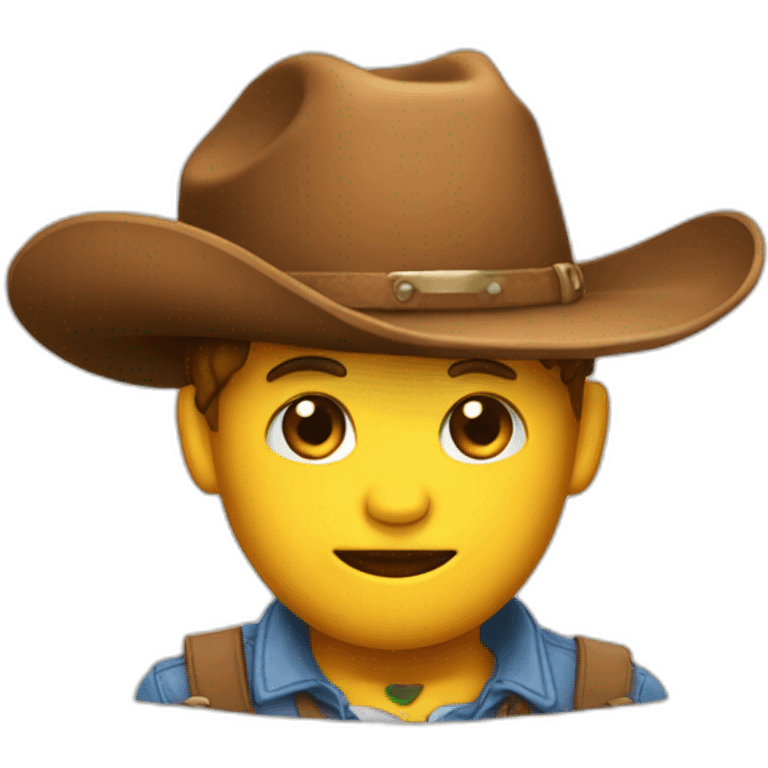 Un nugget avec un chapeau de cow boy emoji